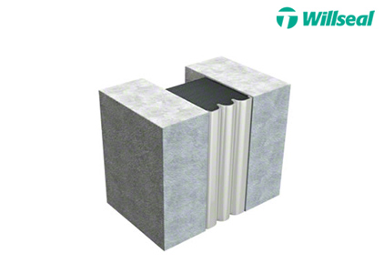 Willseal Seismic, a pre-compressed, self-expanding open micro-cell polyurethane foam impregnated with a hydrophobic, acrylic polymer and coated with a factory-applied silicone sealant.