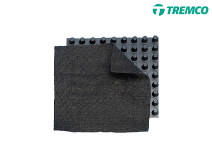 Tremdrain 10/8G is a combination of filter fabrics and drainage core.