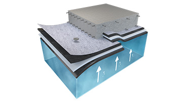 TREMproof Amphibia render of waterproofing application