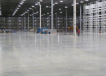 concrete floor in facility