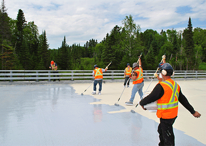 Matacryl WPM large application project, A Rapid Setting, Cold Applied, Flexible, Heavy Duty Bridge Deck Waterproofing System