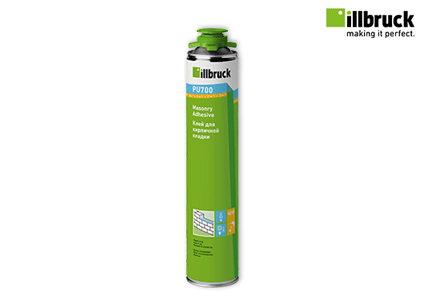 image of illbruck PU700, a rapid curing polyurethane foam adhesive which can be applied by gun or straw.