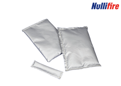 Nullifire FB760, A composite material, encased within a durable, woven glass fibre bag.
