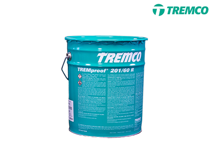 tremco Tremproof 201/60 R, A Fluid-Applied, Elastomeric, Coal-Tar Free, Single Component Waterproofing Membrane
